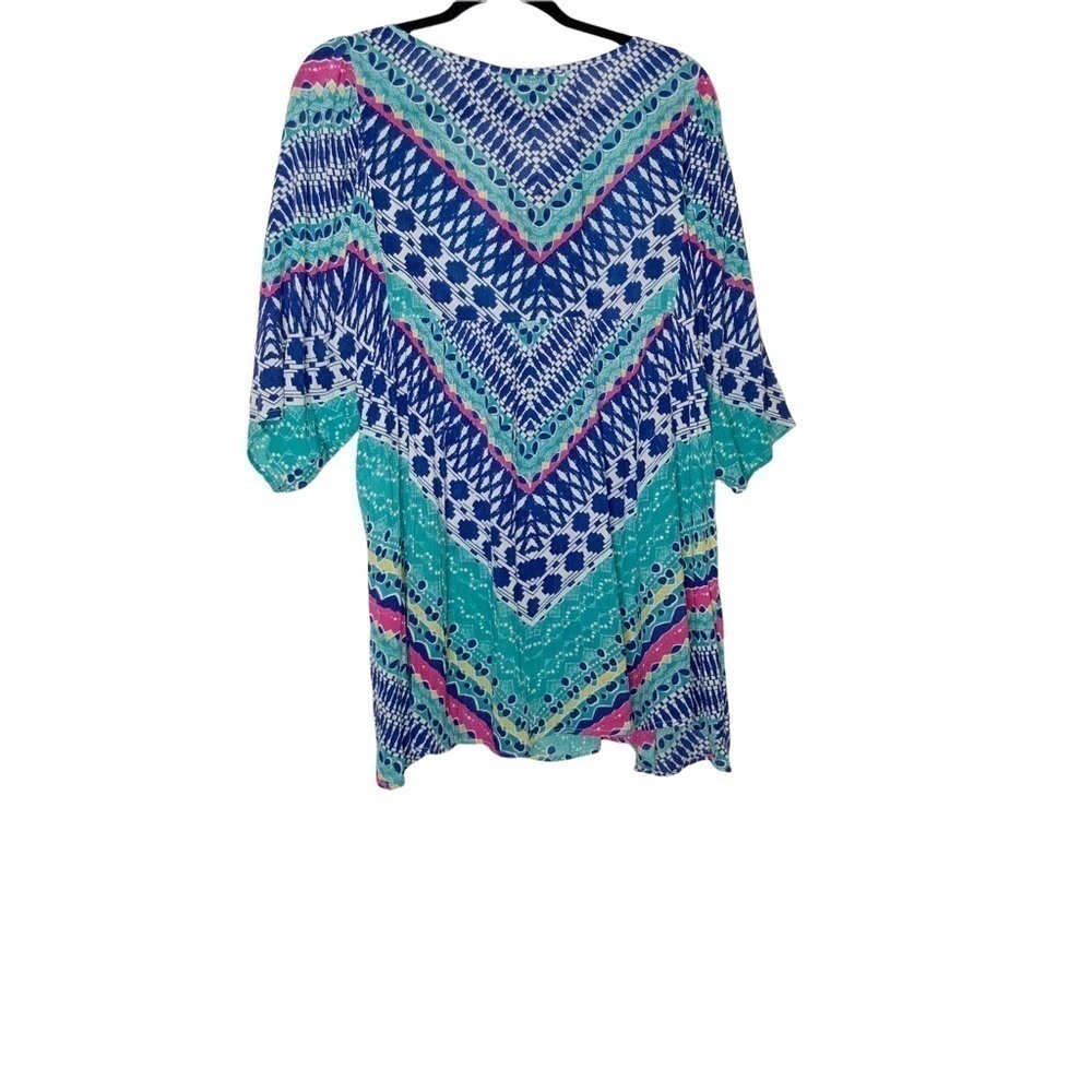 Lifestyle Indian tunic/mini dress with front tassel ties. Size S - Picture 5 of 6